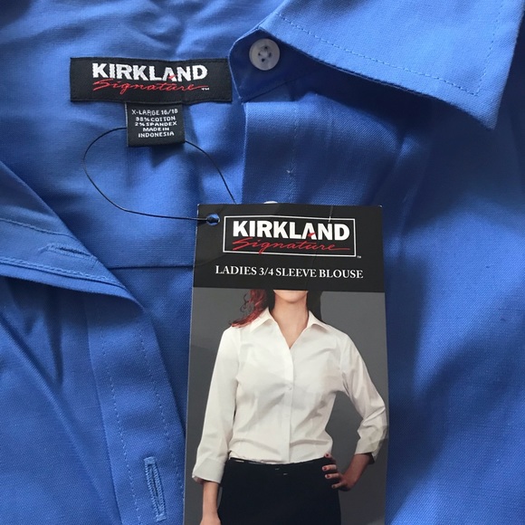NWT Kirkland Ladies 3:4 Sleeve Blouse Size XL/16: - Picture 2 of 3